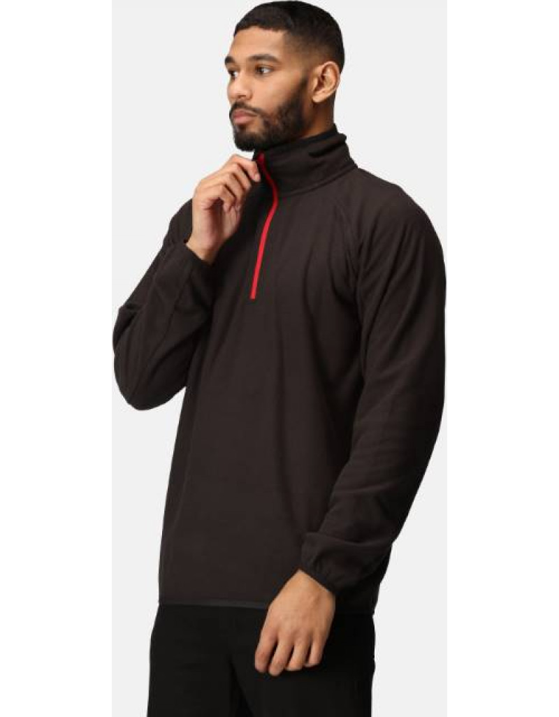 Fleece structurat cu 1/4 fermoar„Navigate”